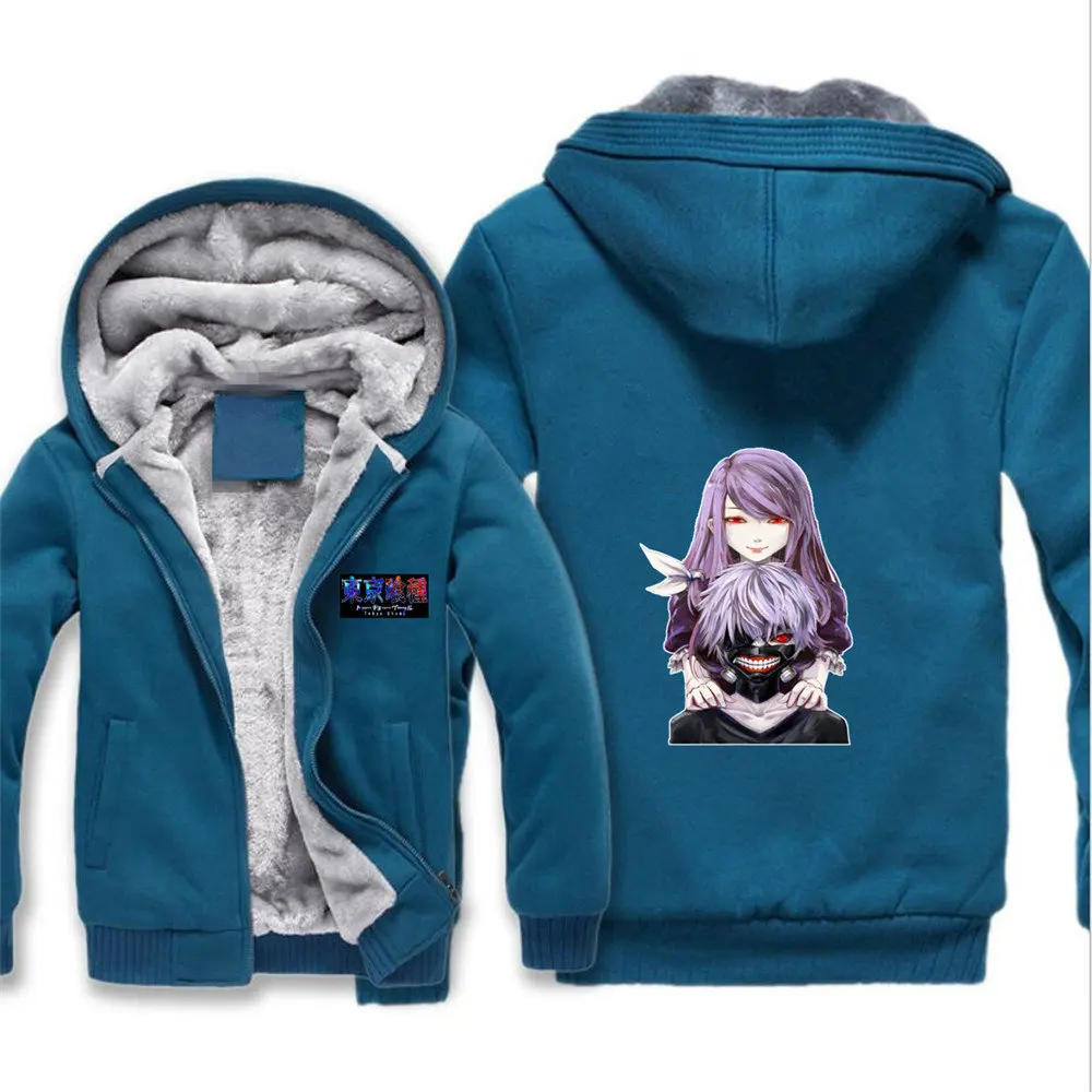 

Japan anime Tokyo ghouls jacket men teenagers Hoodies long-sleeved Sweatshirts Thickening Coat Cosplay Jacket