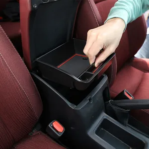 for toyota hilux 2015 2020 toyota innova 2015 abs car central control armrest box storage box mobile phone tray car accessories free global shipping
