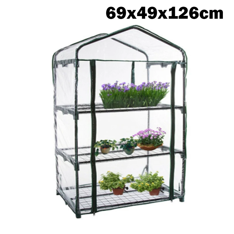 

Greenhouse Cover PVC Plant Greenhouse Replacement Cover Mini Walk-in Greenhouse for Gardening Flowerpot Indoor Outdoor C