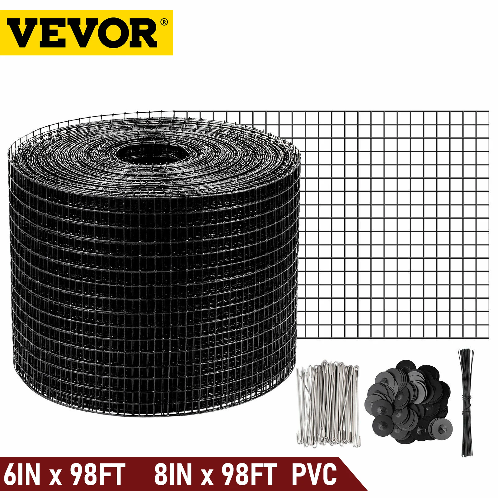 

VEVOR проволочная сетка, солнечная панель, защита домашнего скота, кожух, рулон, защита солнечной панели с креплениями, соединительные провода...