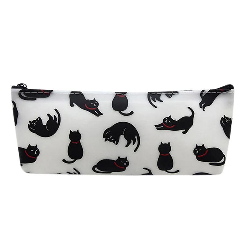 1 шт./продажа милый силиконовый чехол карандаш в виде кошки милые сумки карандаши