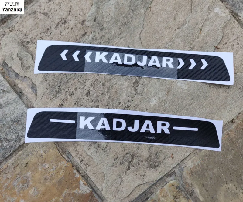 Автомобильный Стайлинг 3d эмблемы из углеродного волокна наклейки для Renault kadjar 2015