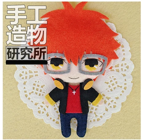 

Anime Mystic Messenger 707 ZEN Yoosung Jumin Cosplay DIY Handmade Material Package Mini Plush Doll Hanging Keychain Toy