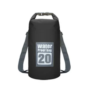 5L/10L/15L/20L водонепроницаемые сумки для хранения, сухой мешок, сумка для каноэ, каяк, рафтинг, для спорта на открытом воздухе, сумки для плавания, дорожный набор, рюкзак - Цвет: black 20L