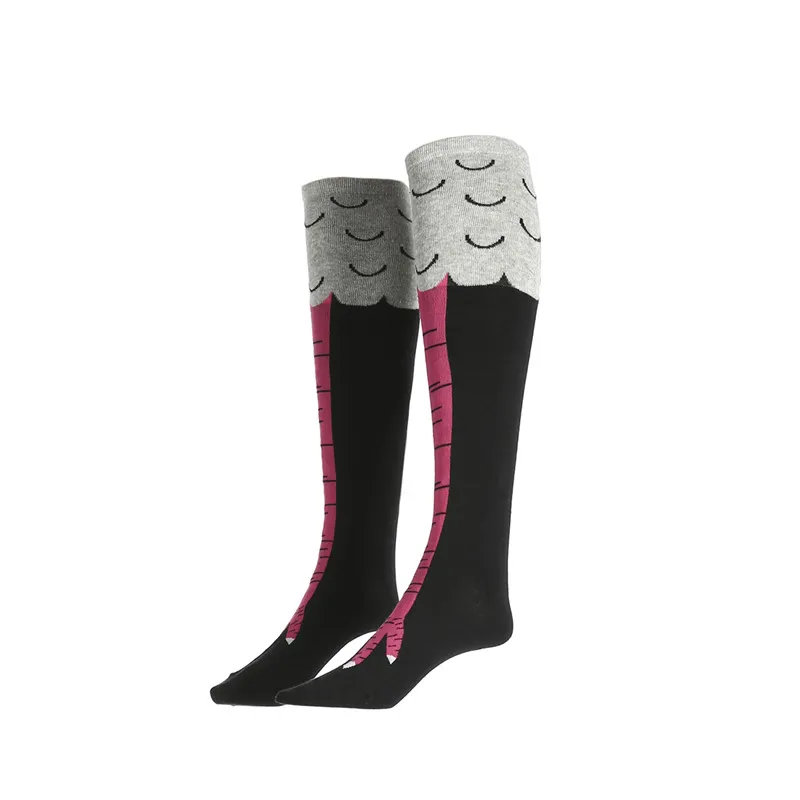 

3D Funny Chicken Claw Print Women Socks Thigh High Sock 3D Cartoon Animals Cute Funny Thin Toe Feet Ladies Party Creative Socks