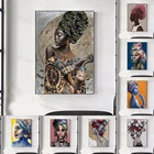 Африканские Черные Женщины картина, печатный плакат HD картины напечатаны на холсте используется для комнаты домашний эстетический Декор настенное искусство