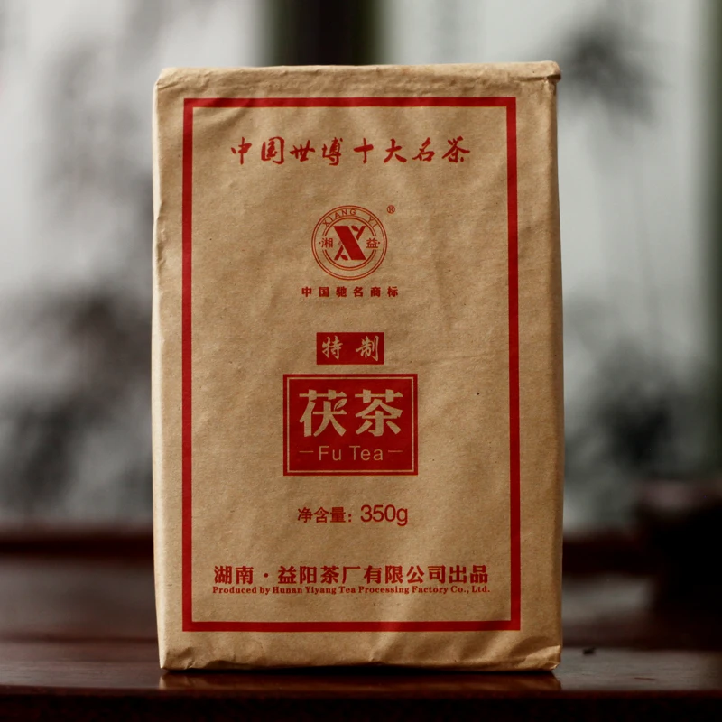 

Fu 2015 год фуча Китай Xiang Yi Yiyang Anhua Dark Hei Cha Fu кирпич 350 г
