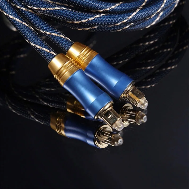 

1m/2m/3m 6mm Digital Optical Audio Cable Fiber Optic Cable Toslink Male to Male Audio Extension Cable Cord Wire for DVD VCR CD