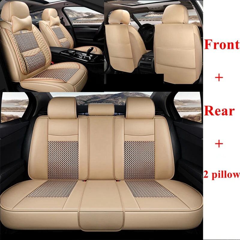 Чехол на Автокресло для JEEP Wrangler jk Renegade Compass CHEROKEE Grand CHEROKEE Commander Патриот неограниченное количество Rubicon Sahara Liberty - Название цвета: beige luxury