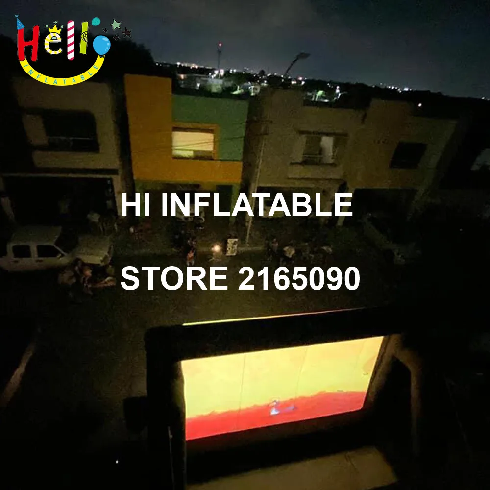 Изготовленный На Заказ надувной фильм экран для мероприятий на открытом воздухе