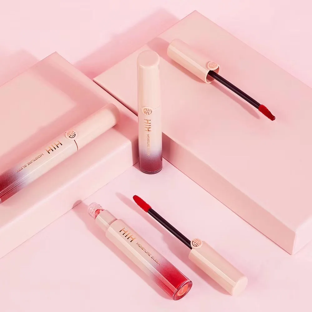 4 шт./компл. Увлажняющий блеск для губ темно красный оранжевый мягкий крем