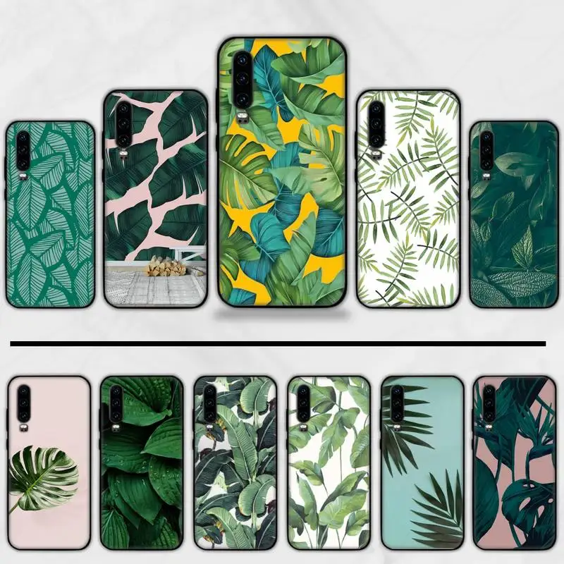 Роскошный чехол для телефона в стиле ретро с изображением цветов и листьев Huawei P9 P10 P20 P30 Pro Lite smart Mate 10 20 Y5 Y6 Y7 2018