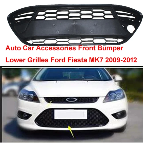 Нижняя решетка переднего бампера FT56677 для хэтчбека Ford Fiesta MK7 2009 2012|Гоночные