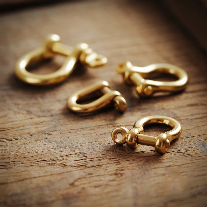 Пряжка-Подкова из чистой латуни для мужчин и женщин металлический держатель