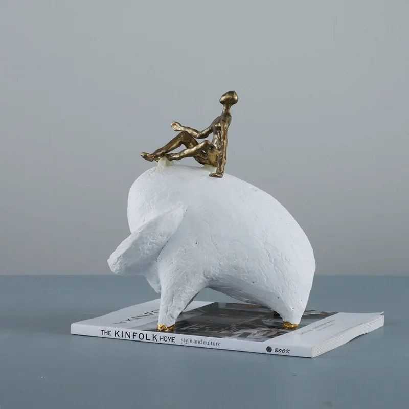 

Marble figure decoration modern minimalist home living room TV cabinet small accessories model room bookcase crafts