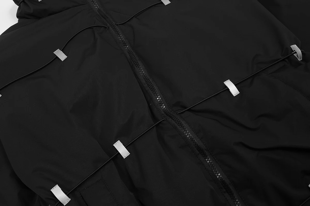 Fashion Bomber Jacket Coat Casual Loose Cotton Padded Parkas Hip Hop Streetwear Mens Winter Jackets and Coats Outerwear Hipster