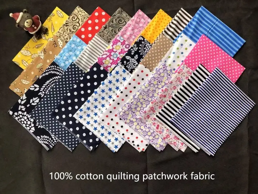 Хлопковая ткань с принтом для шитья сделай сам 20 см х 25 50 шт. в партии или