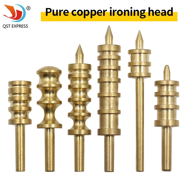 

Leather craft tool burnisher slicer brass head burnishing diy edge sealing hot process polishing tips for soldering iron