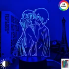 3d Аниме лампа меч искусство онлайн для спальни Декор прикроватный ночник Подарки на день рождения для женщин мужчин Konosuba манга светодиодный ночсветильник