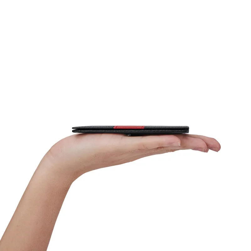 Leather Men's Card Bag Personality Card Holder Vertical Wallet Credit Card Cover High-grade Certificate Bag Short Style Fashion