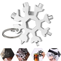 18 in 1 snowflake multi tool portable pocket tool wrench ratchet combination metric christmas gift set socket wrenches hand tool