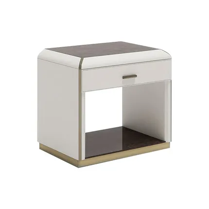 

Wholesale Customized Modern Bedroom Furniture Decor Wooden Bedside Nightstand Storage Drawer Table