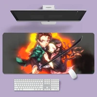 that cleaves demons tanjiro kamado and nezuko kamado laptop anime large gaming laptop xl non slip rubber computer mouse pad