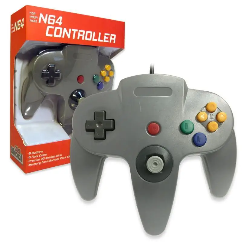 

Nintendo 64 CONTROLLER GREY N64 *OLD SKOOL* New In Box!!
