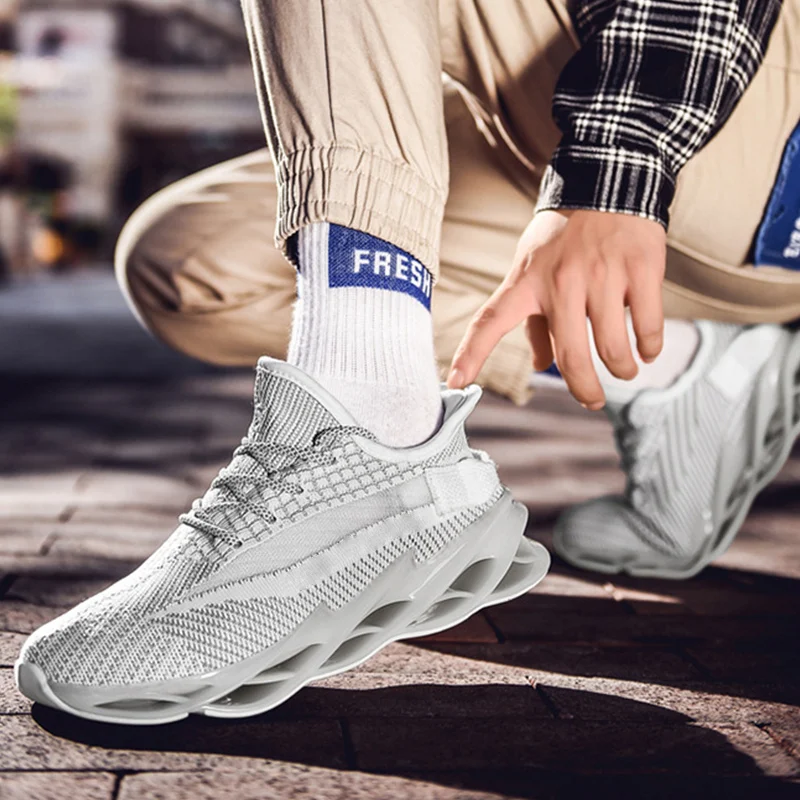 Мужская Удобная Вулканизированная обувь дышащая Спортивная для бега мужская