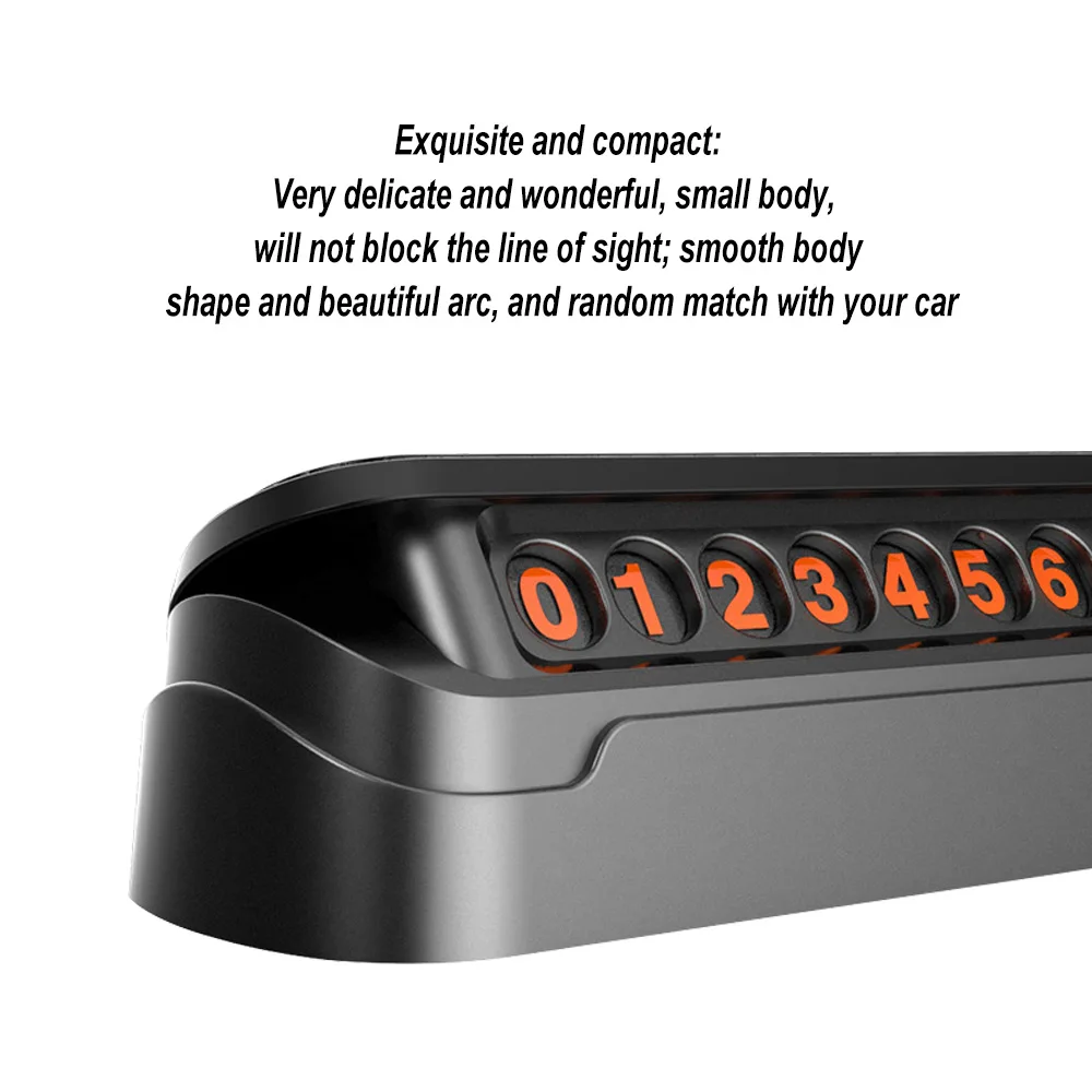 Автомобильный временный парковочный знак имитация кожи скрытый номерная