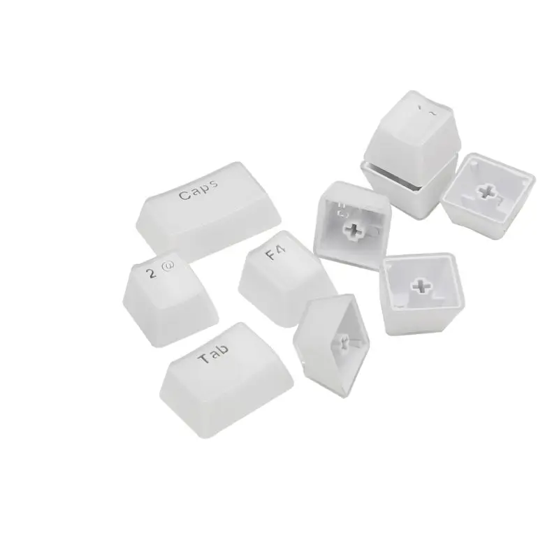 

104 Keys Layout Low Profile Keycaps Set for Mechanical Keyboard Backlit Crystal Edge Design Cherry MX With Key Puller