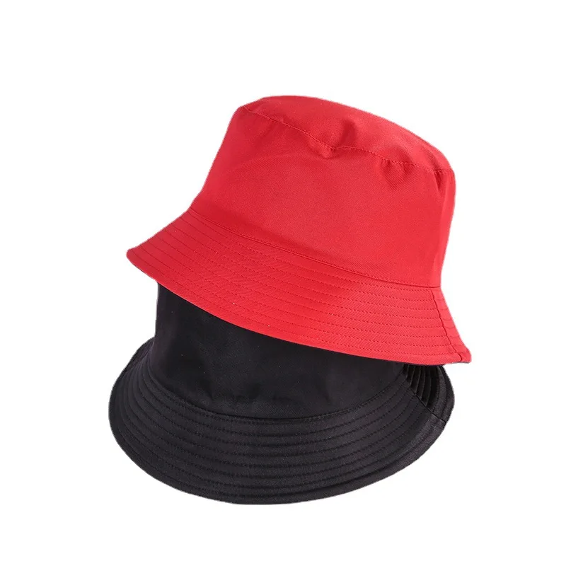 

Double-sided Wearing Cap Solid Color Bucket Hat Men Women Sun Hat Reversible Fisherman Hat Summer Panama Cap Sun Fishing Gorras