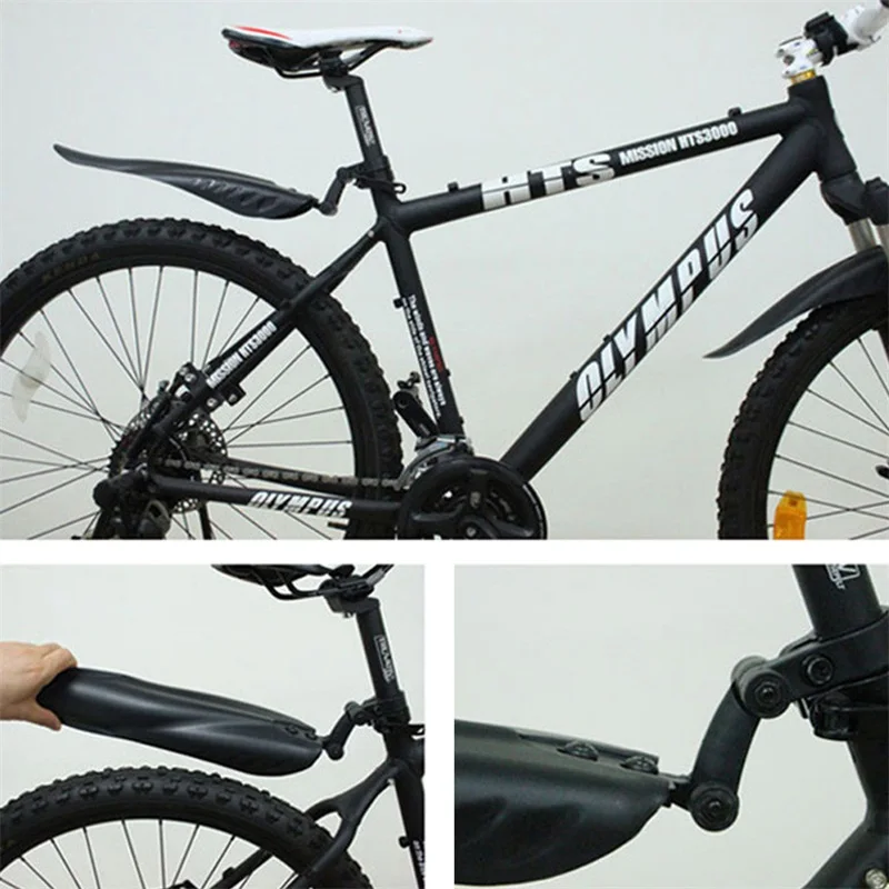 

2Pcs Bicycle Lightest Mudguard MTB Bike Fender Mud Guards Wings For Cycling Front Rear Fenders Easy To Assemble Bike Accessory
