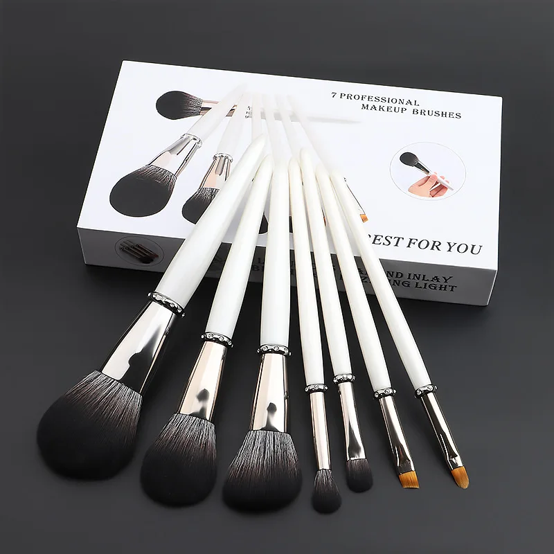 Новинка 2020 супер мягкий набор кистей для макияжа из шерсти животных с