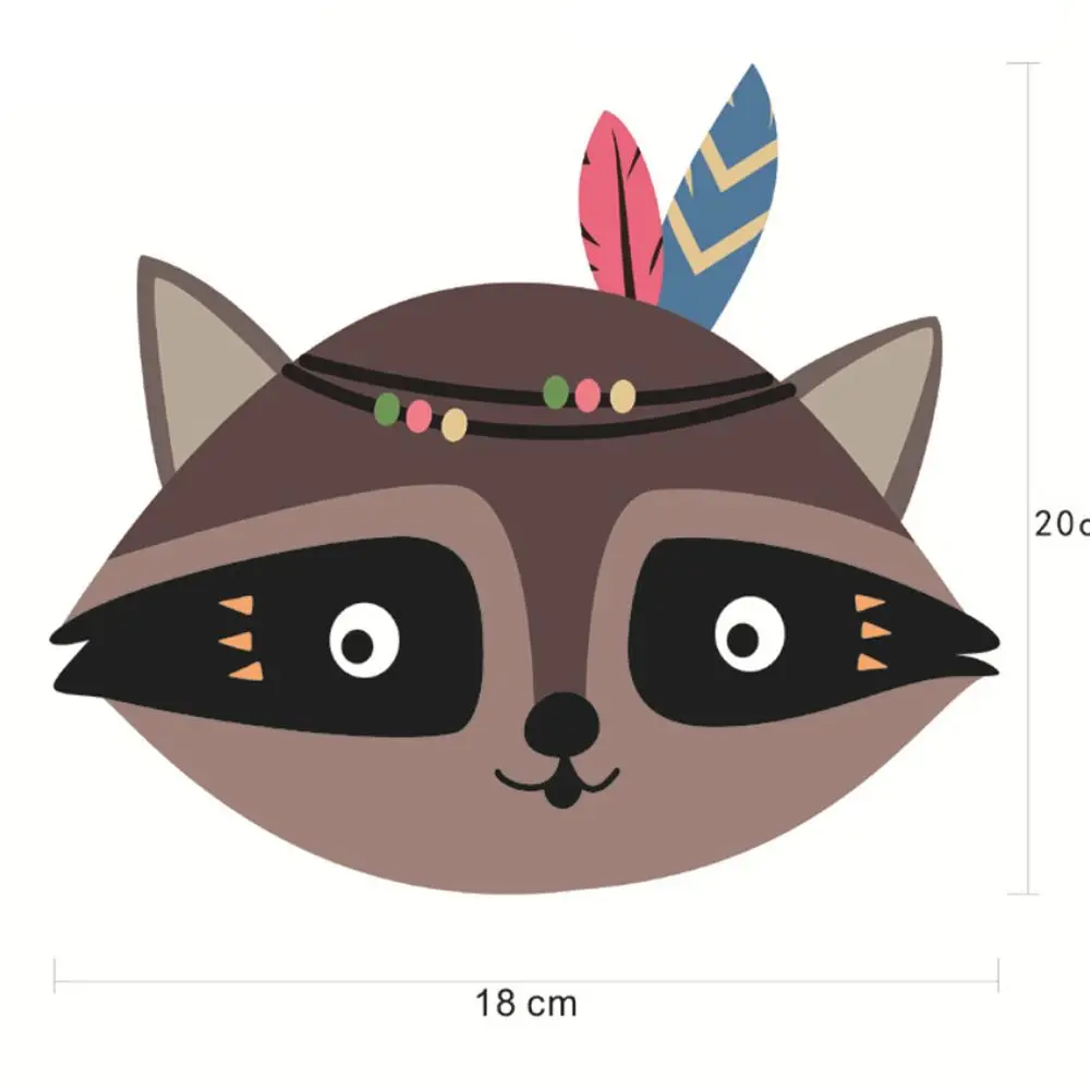 Наклейка на стену в скандинавском стиле для детской комнаты 3d деревянная