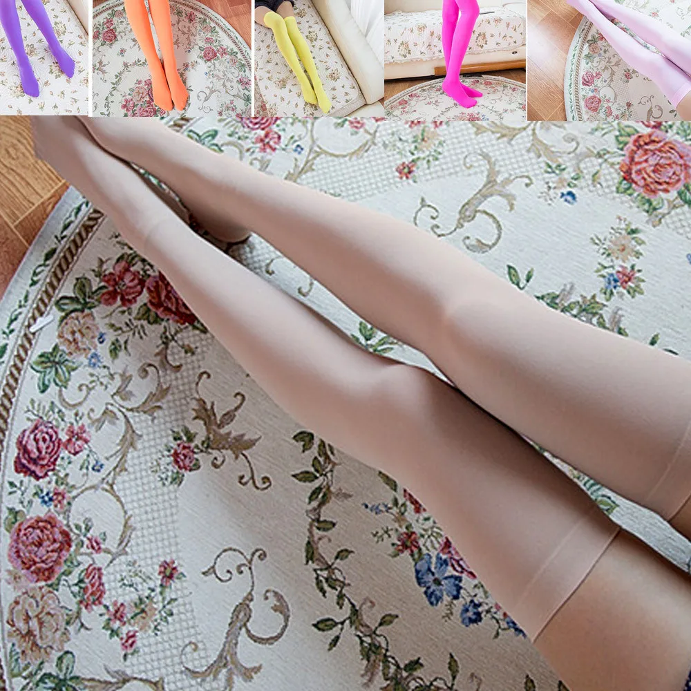 Женские модные чулки выше колена соблазнительные тянущиеся нейлоновые носки