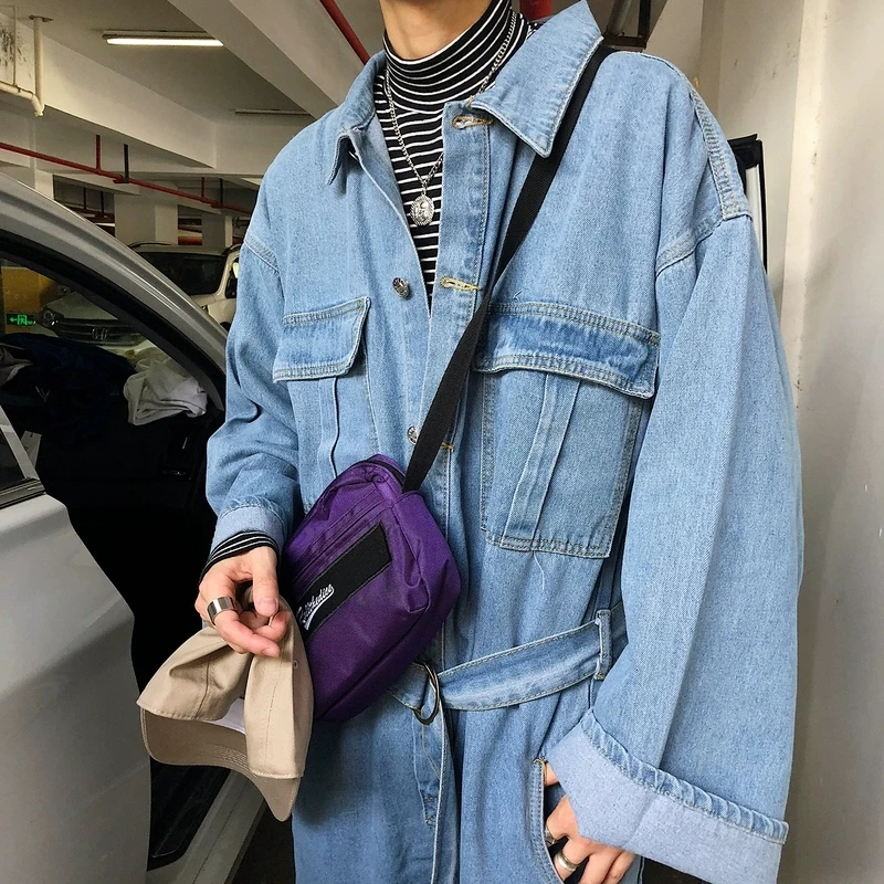 Новинка 2020 джинсовый комбинезон оверсайз мужской свободный в стиле хип-хоп с