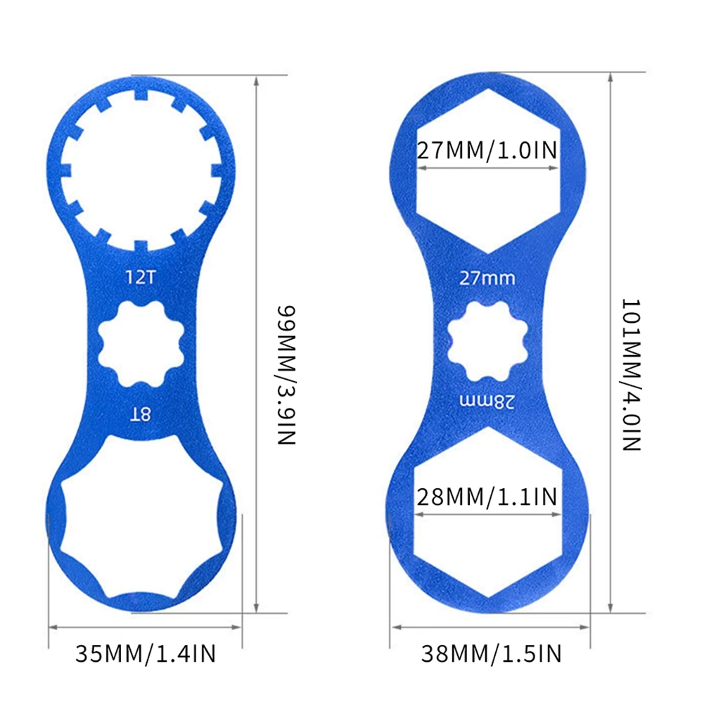 Bike Fork Repair Tool For Sr Suntour Xcr/Xct/Xcm/Rst Front Fork Cover Wrench Mountain Bike Fork Cap Wrench Removal Tools Outdoor