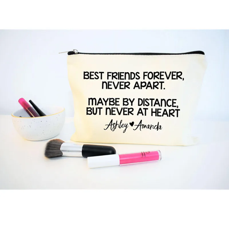 Косметичка для подружки невесты индивидуальная косметичка с любым текстом