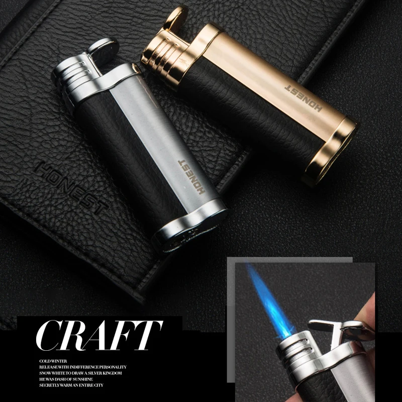 Ветрозащитная надувная зажигалка металлический струйный фонарь зажигалки