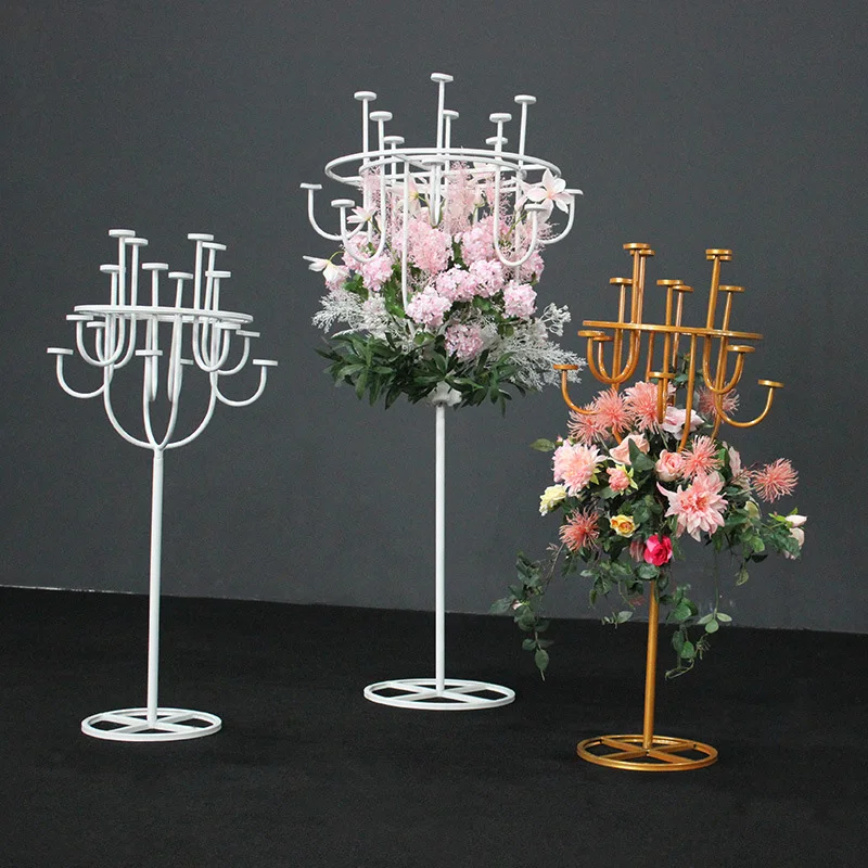 

2pcs/Lot Table Candle Holders Plating Metal Candlestick Geometric Romantic Candle Holders For Wedding Dinner Decoration ZZT055