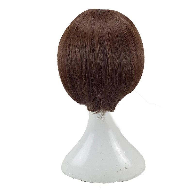 HAIRJOY синтетические волосы Короткий прямой парик для косплея Фиолетовый Синий блонд зеленый коричневый 6 цветов