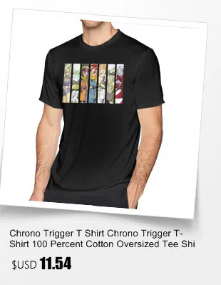 Футболка Chrono Trigger, футболка Chrono Trigger, 100 хлопок, свободная футболка с принтом, Мужская футболка с коротким рукавом, забавная Классическая футболка