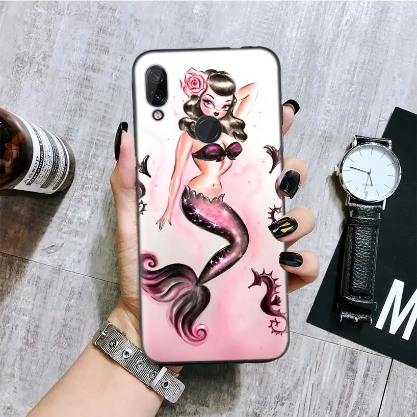 Пух в морском стиле кинозвезды черная крышка чехол для телефона для Xiaomi Redmi Note фотоаппаратов моментальной печати 8 7 7S 7A 6 S2 GO K20 Pro 6A mi 6X 5X A1 CC 9 8 Coque