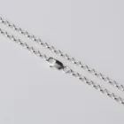 Ожерелье из серебра S925 пробы с роловой цепью, цепь 3 мм