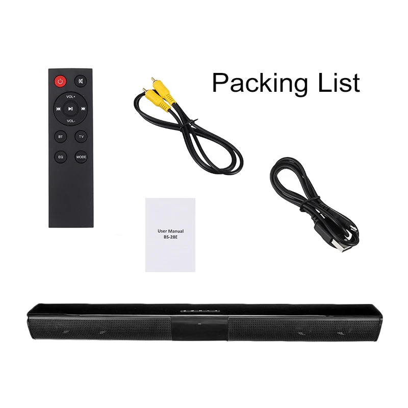 

20W Wireless bluetooths Home Theater TV Sound Bar Speaker Wired Wireless Bluetooth Surround Soundbar for PC TV Outdoor Speakers