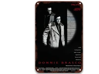 donnie brasco 1997 new classical metal tin signs movies restaurant decoration for decorate the wall 8x12 inches