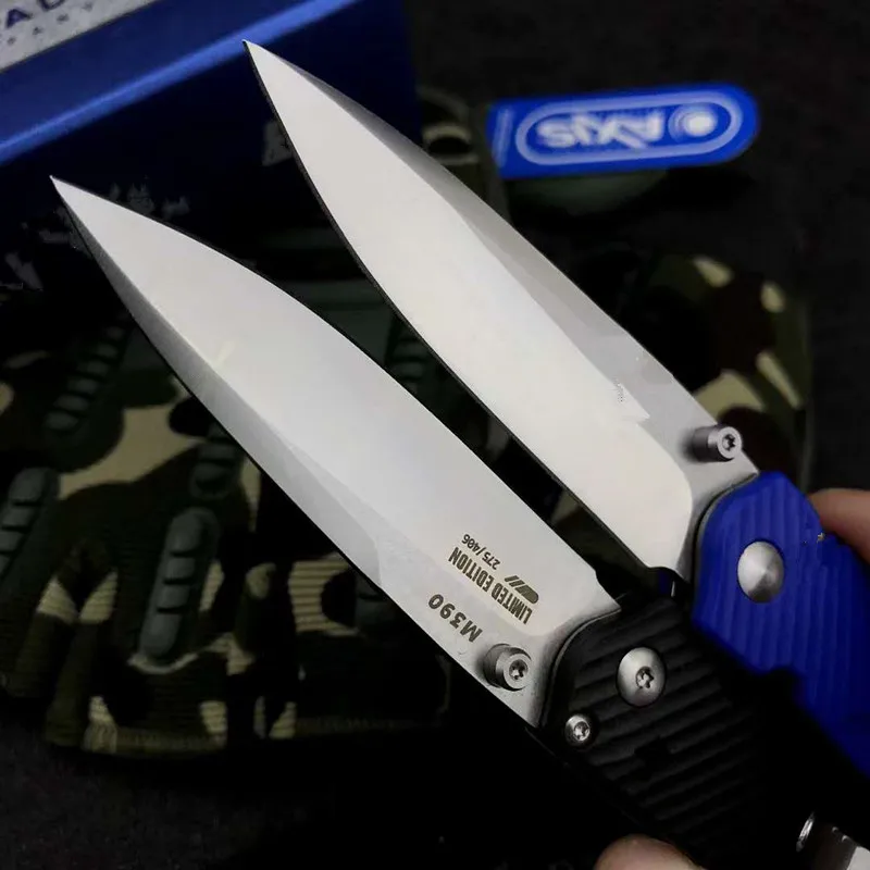 Складной нож BM 485 лезвие M390 нейлоновая рукоятка G10 карманный инструмент для