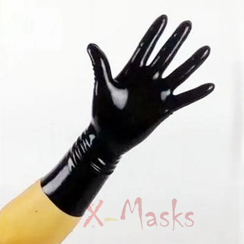 Анатомические женские перчатки с капюшоном секс маска ручная работа черный
