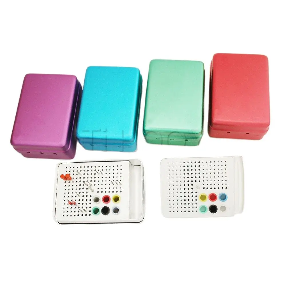 

1Pcs Dental Disinfection Burs Holder Block Autoclavable Sterilisator Box Dental Endo Box For Dental Lab